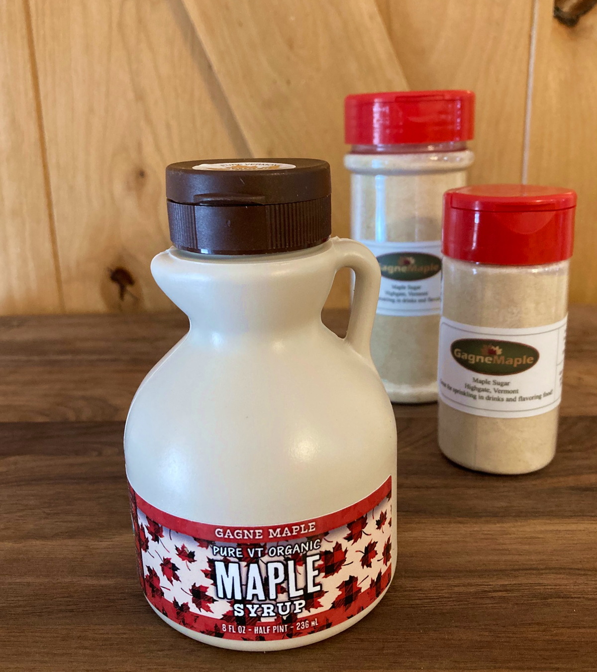 100% Pure ORGANIC Vermont Maple Syrup, 1/2 Pint Jug