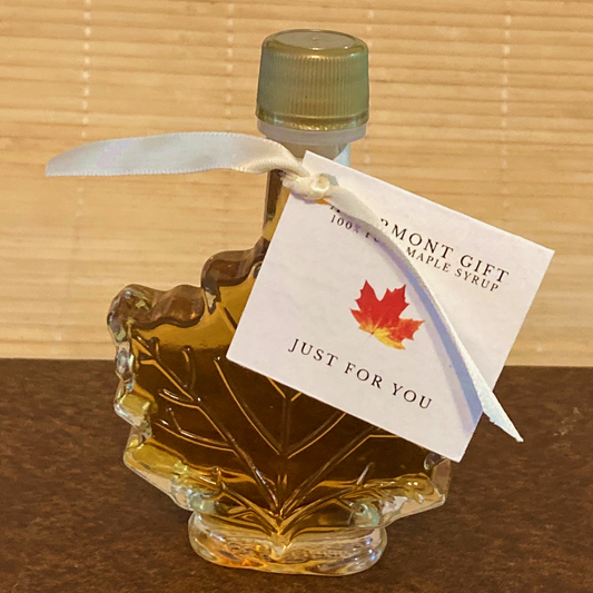 Maple Syrup Wedding Favor Leaf-shaped bottle - CUSTOMER FAVORITE