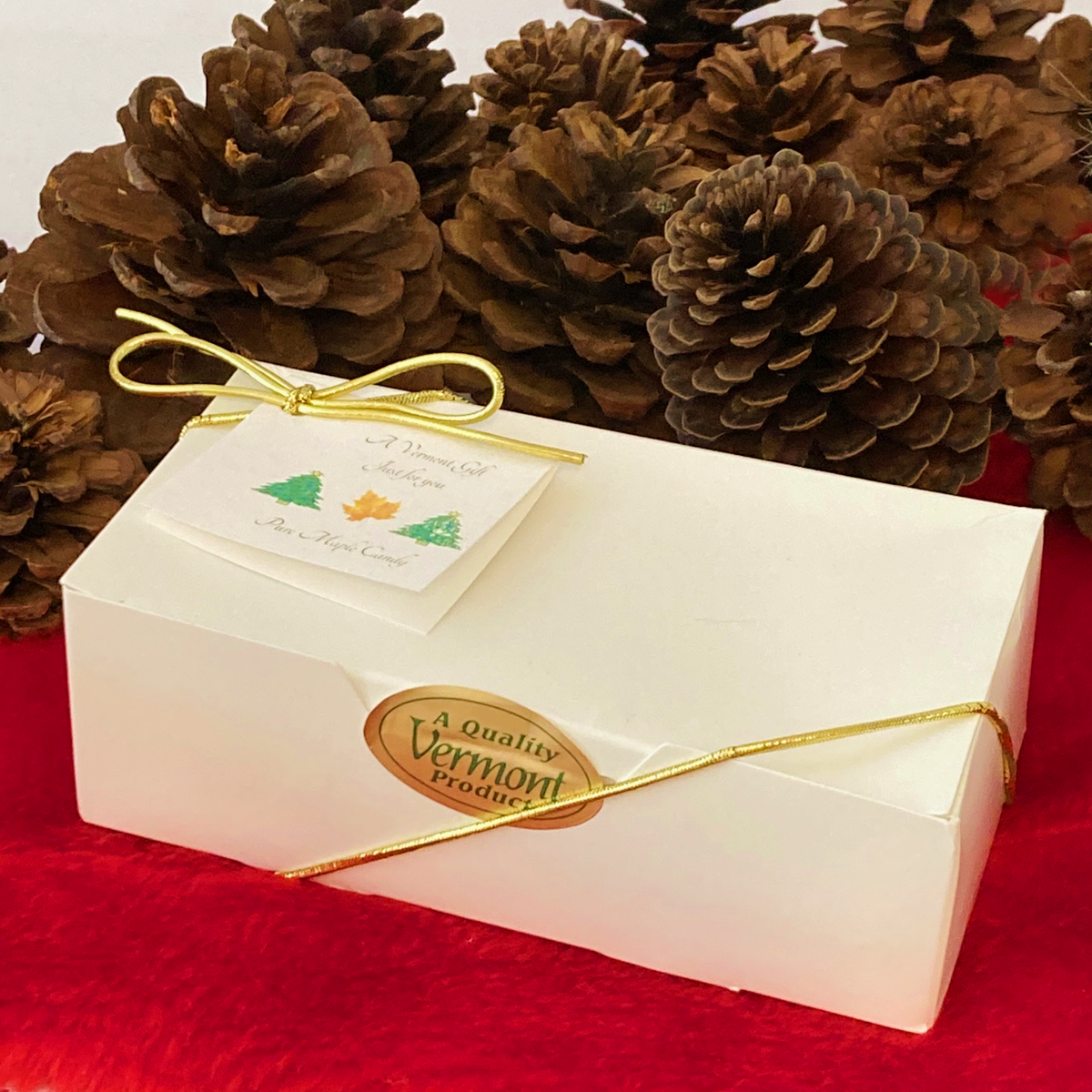 MERRY CHRISTMAS, Pure Vermont Maple Candy Gift Box
