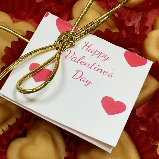 Vermont Maple Sugar Candy HEARTS, 14-pc Gift Box - Valentine's Day