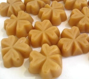 Vermont Maple Sugar Candy SHAMROCKS, 12-piece Gift Box