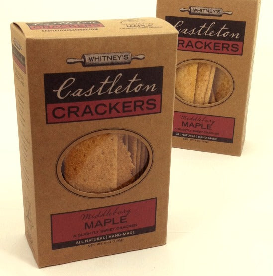 Whitney's Castleton Crackers, Salted Maple, 5 oz. box