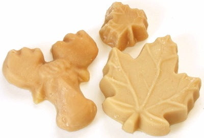 Bulk Pure Maple Sugar Candy Large MAPLE LEAF, 1.5 oz. ea.