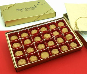 24-piece Pure Maple Sugar Candy ROSES Gift Box