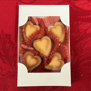 Maple Sugar Candy HEARTS, 5-piece box