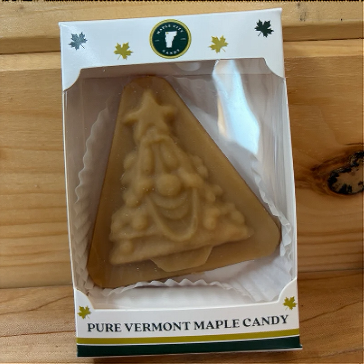 Large 1.5 oz. CHRISTMAS TREE Maple Sugar Candy - AUTO DISCOUNT (Limited Availability)