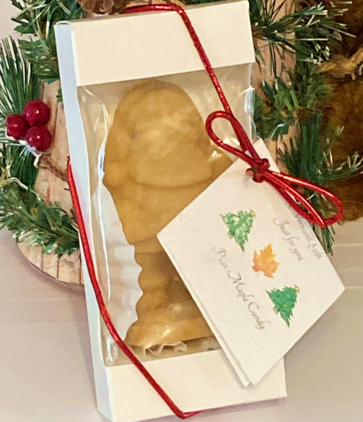 NEW Standing SANTA Maple Candy, 1.8 oz.