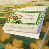 Vermont Maple Sugar Candy SHAMROCKS, 12-piece Gift Box