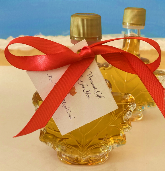Maple Syrup Wedding Favor Leaf-shaped bottle - CUSTOMER FAVORITE