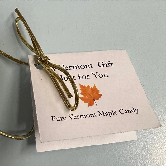 Vermont Maple Sugar Candy LEAFS, 12-piece Gift Box