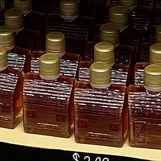 Small Glass Log Cabin (50mL) Bottle - LIMITED AVAILABILITY