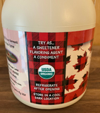 100% Pure ORGANIC Vermont Maple Syrup, 1/2 Gallon Jug (64 oz.)