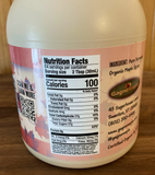 100% Pure ORGANIC Vermont Maple Syrup, 1/2 Gallon Jug (64 oz.)