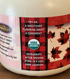100% Pure ORGANIC Vermont Maple Syrup, Pint Jug (16 oz.)