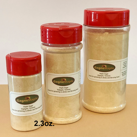 Pure Maple Sugar SAMPLER, 2.3 oz. small shaker