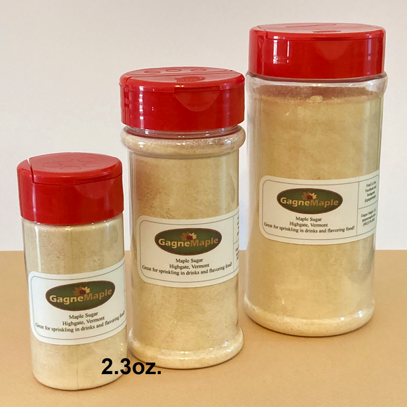 Pure Maple Sugar SAMPLER, 2.3 oz. small shaker