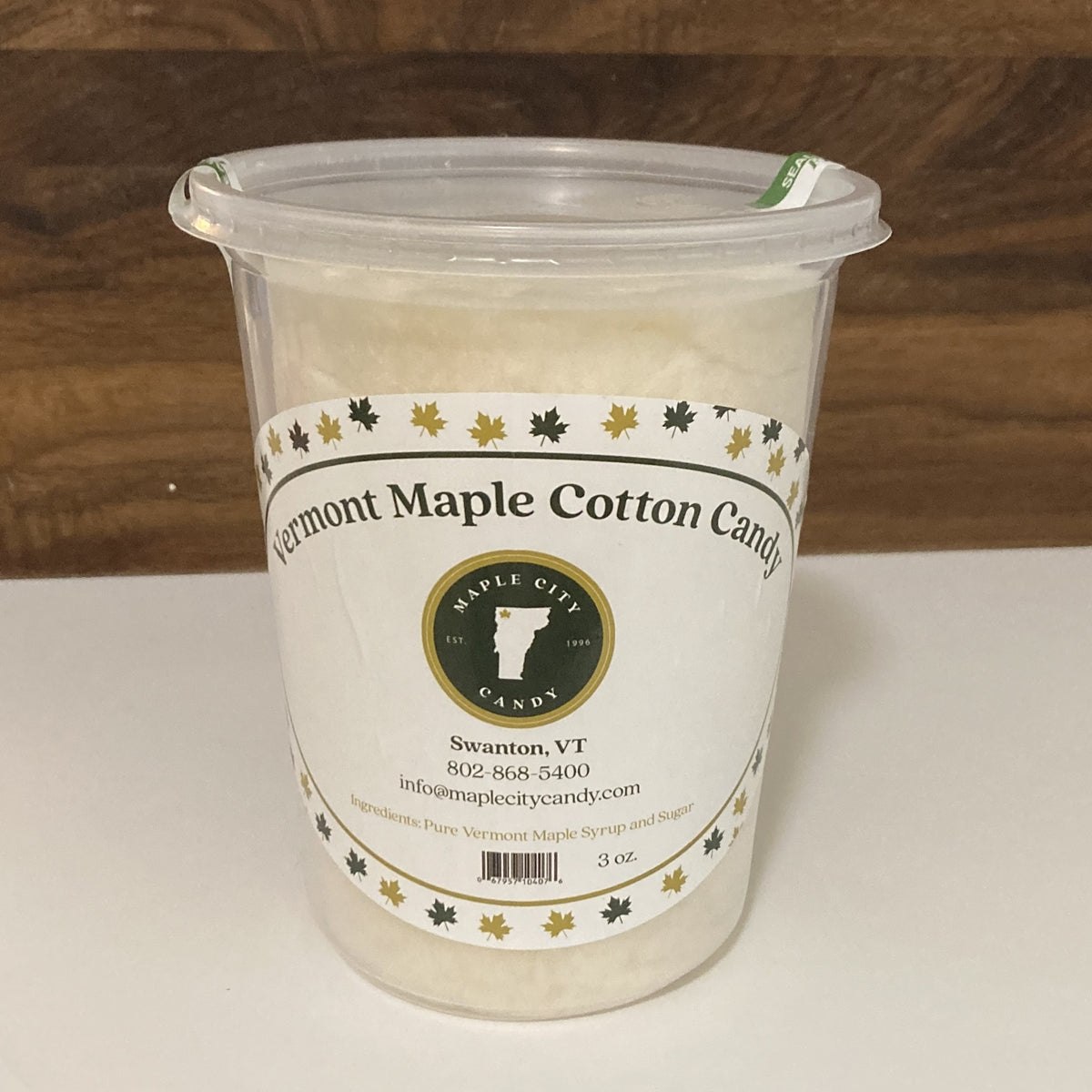 Maple Cotton Candy, 16 oz. Container