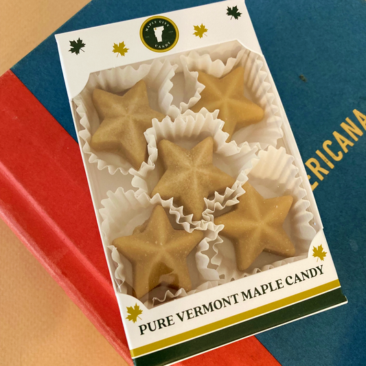 Maple Sugar Candy STARS, 5-piece box