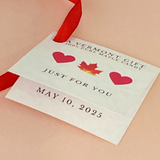 2-pc. Hearts Maple Candy Wedding Favor - TRUE LOVE