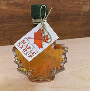 Medium Glass Maple Leaf (3.4 oz.) Bottle - Amber Color with Rich Taste