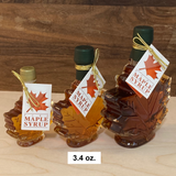 Medium Glass Maple Leaf (3.4 oz.) Bottle - Amber Color with Rich Taste