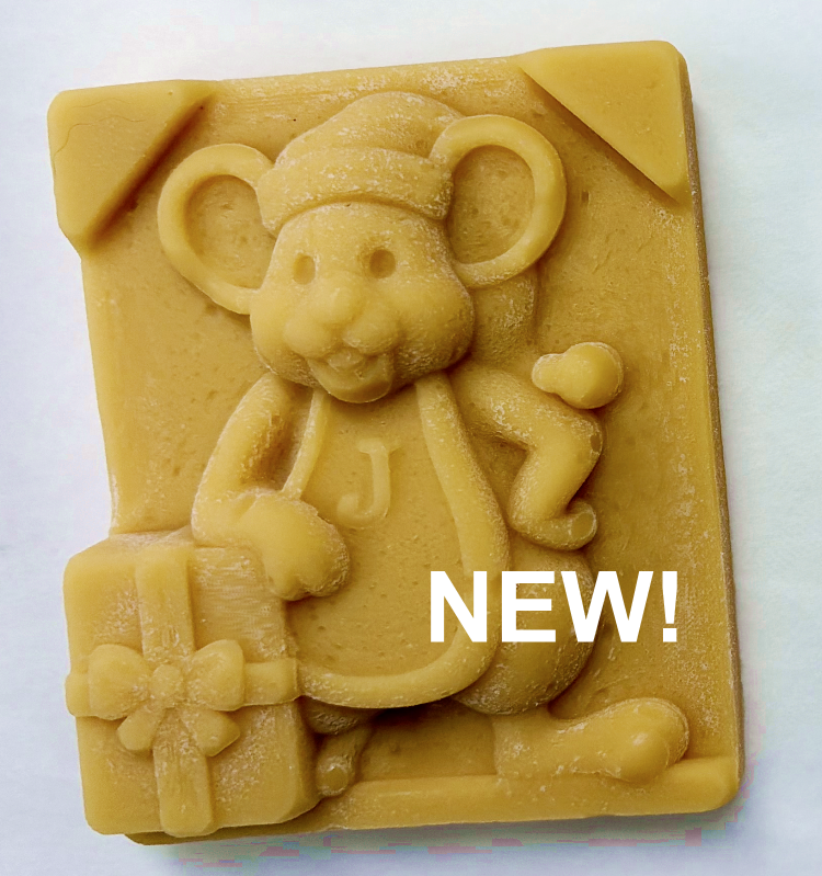 Jingles the CHRISTMAS MOUSE, Large 3 oz. Maple Sugar Candy