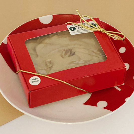 RED GIFT BOX Handmade Small Batch Fudge, 1/2 lb.
