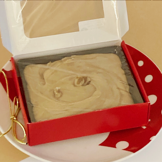 RED GIFT BOX Handmade Small Batch Fudge, 1/2 lb.
