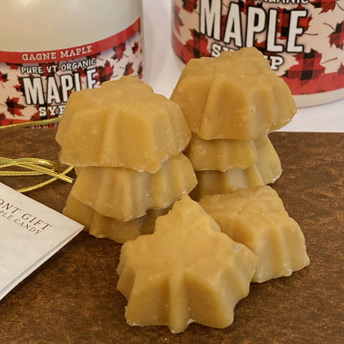 Vermont Maple Sugar Candy LEAFS, 8-pc Gift Box