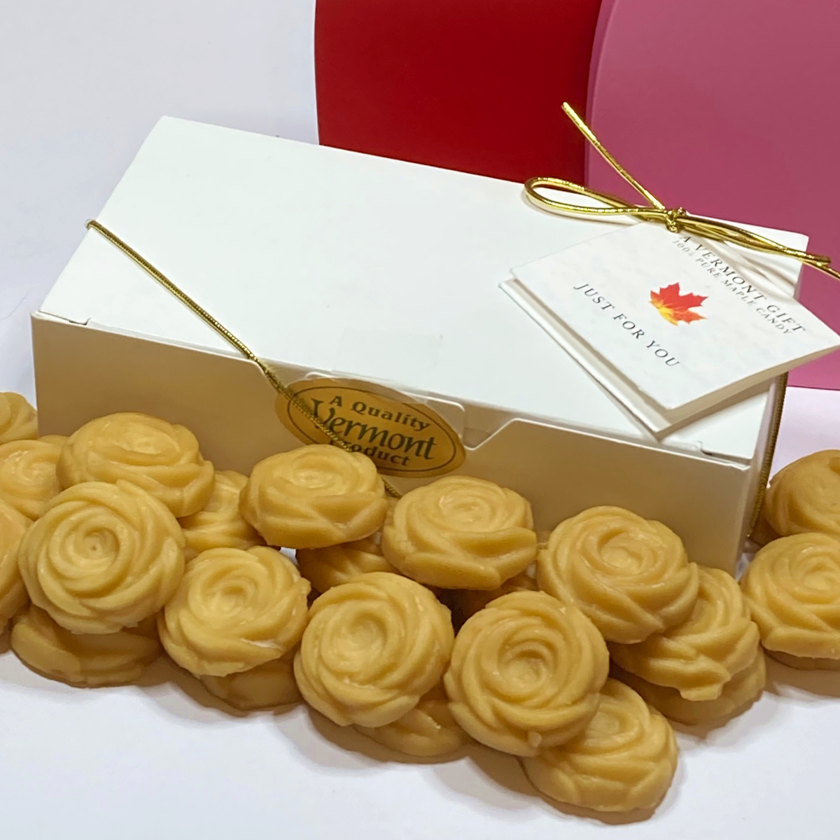 THANKS MOM! Pure Vermont Maple Candy Roses Gift Box