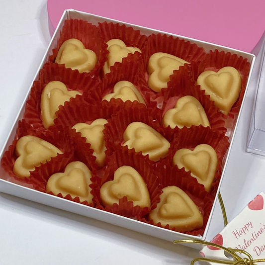 Vermont Maple Sugar Candy HEARTS, 14-pc Gift Box - Valentine's Day