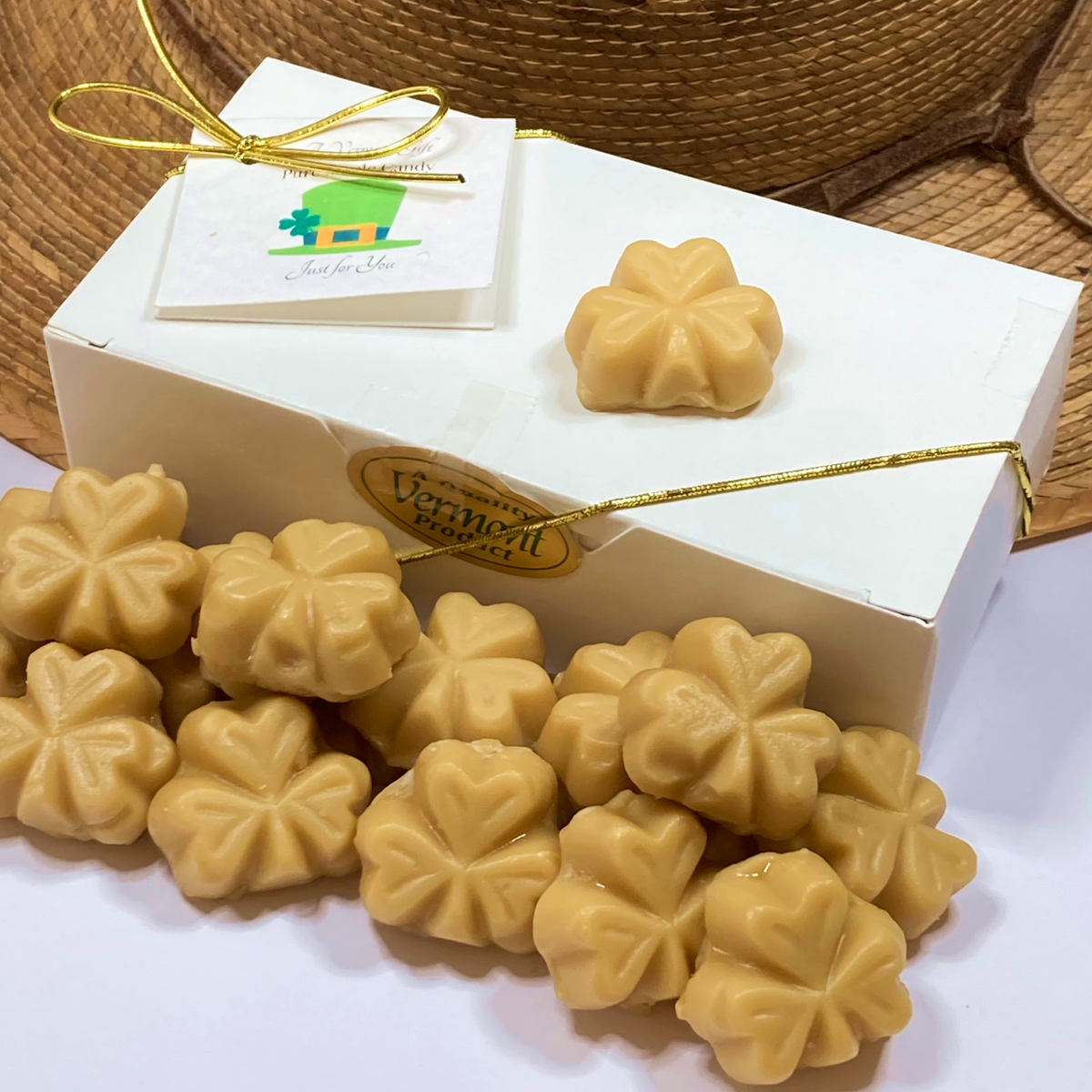 Luck of the Irish! Pure Vermont Maple Candy Gift Box