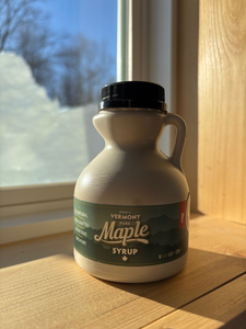 100% Pure ORGANIC Vermont Maple Syrup, 1/2 Pint Jug