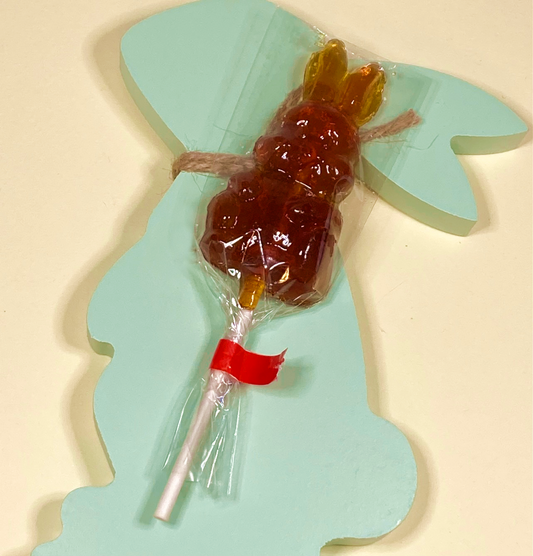 EASTER BUNNY Hard Maple Candy Lollipop - AUTO DISCOUNT