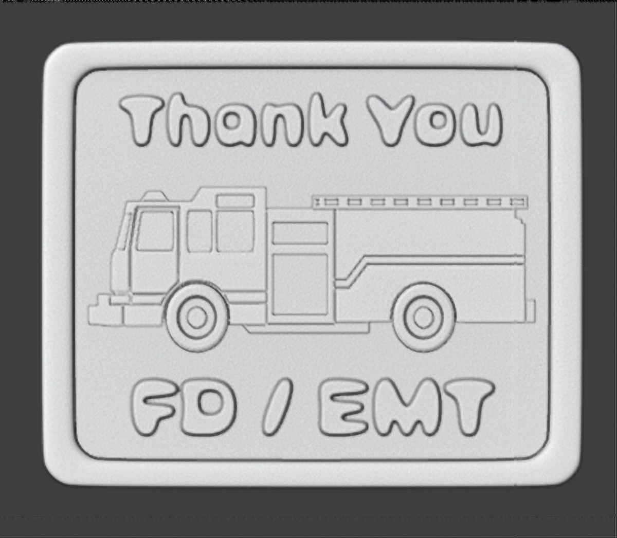 The Pumper FIRETRUCK Large 2.9 oz. Maple Sugar Candy