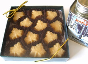 Vermont Maple Sugar Candy LEAFS, 12-piece Gift Box
