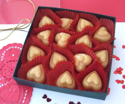 Vermont Maple Sugar Candy HEARTS, 14-piece Gift Box