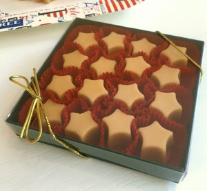 Vermont Maple Sugar Candy STARS, 16-piece Gift Box