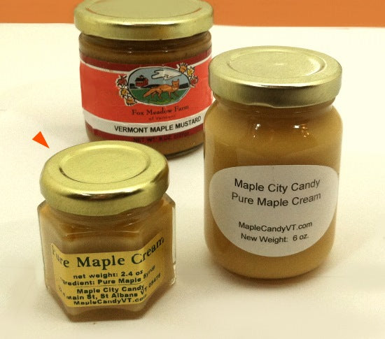 Pure Vermont Maple Cream SAMPLER, 2.4 oz. jar