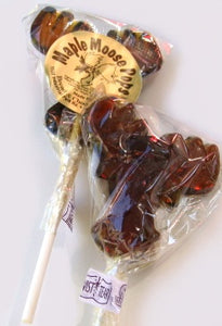 Hard Maple Moose Lollipop